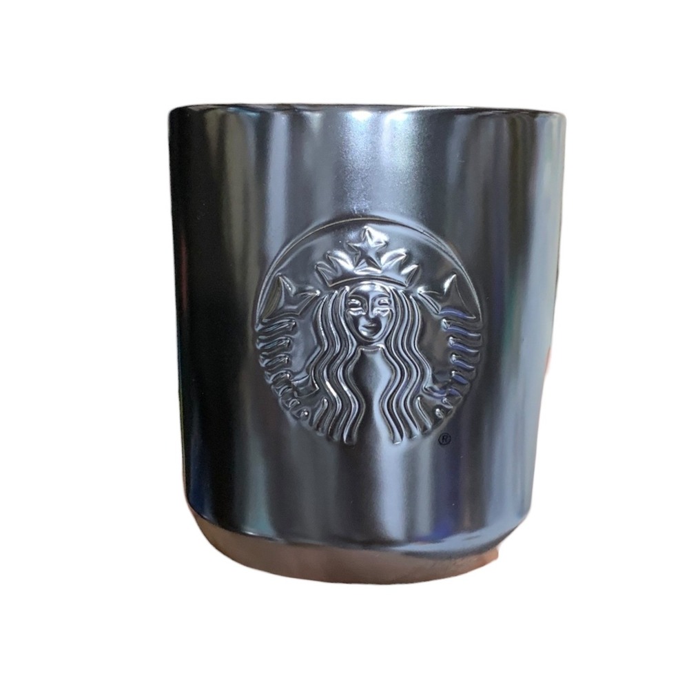 Starbucks Silver Chrome‎ Siren Logo Tumbler Cup 8 oz 237ml Limited Edition 2020